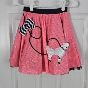 Pink Poodle Skirt with Bow